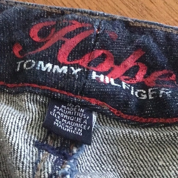 Tommy Hilfiger Dark Wash 5 pocket with logo Hope Jeans, bootcut size 16A - Picture 6 of 10